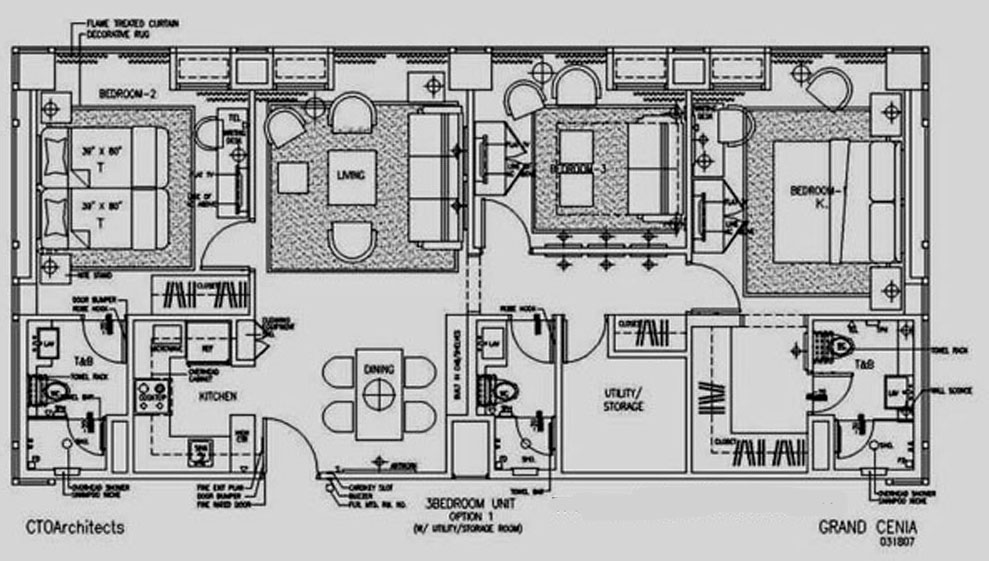 One Bedroom Two Bedroom Three Bedroom Condo Hotel 7th Floor