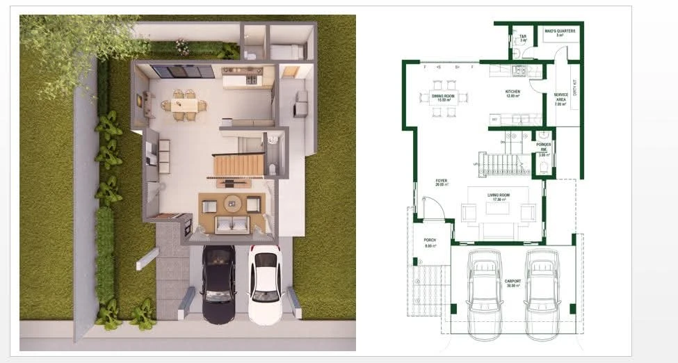 Arcenas Highland Residences supplied first floor plan reference