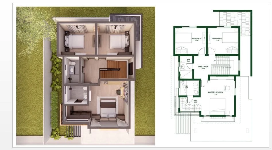Arcenas Highland Residences supplied second floor plan reference