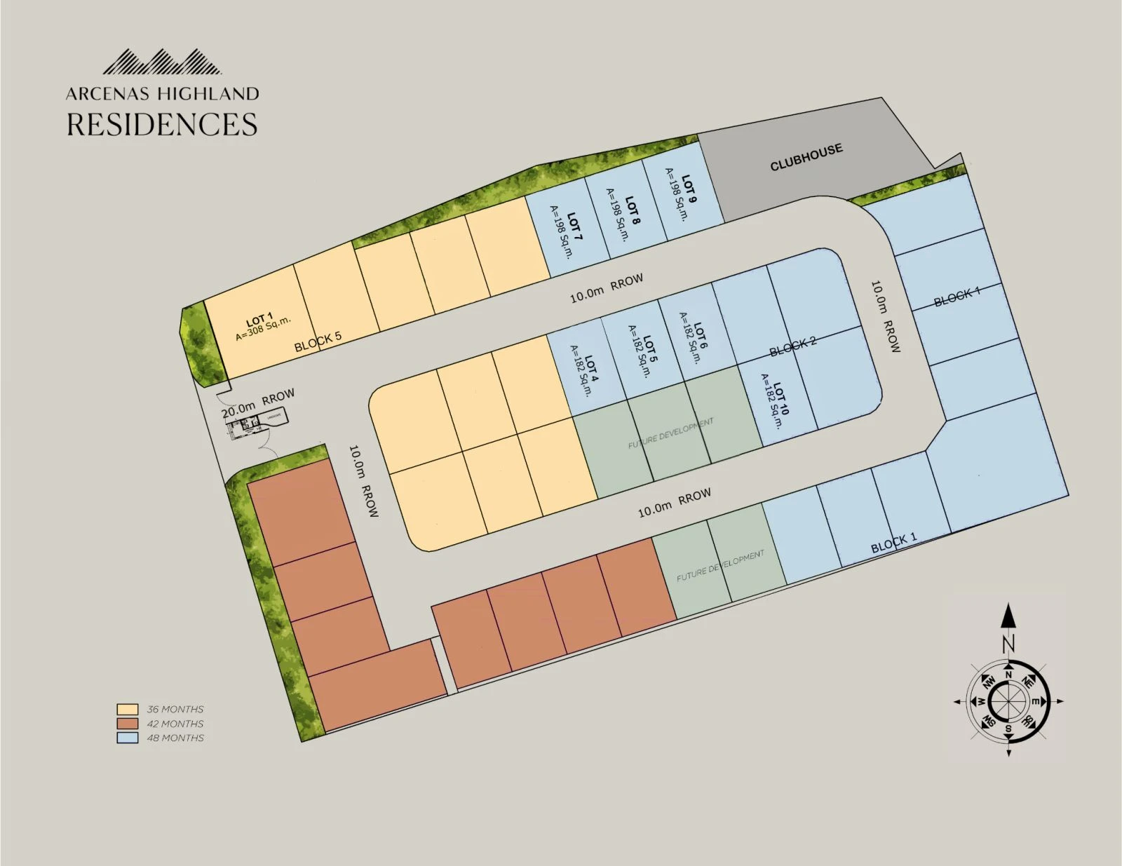 Arcenas Highland Residences supplied site development plan