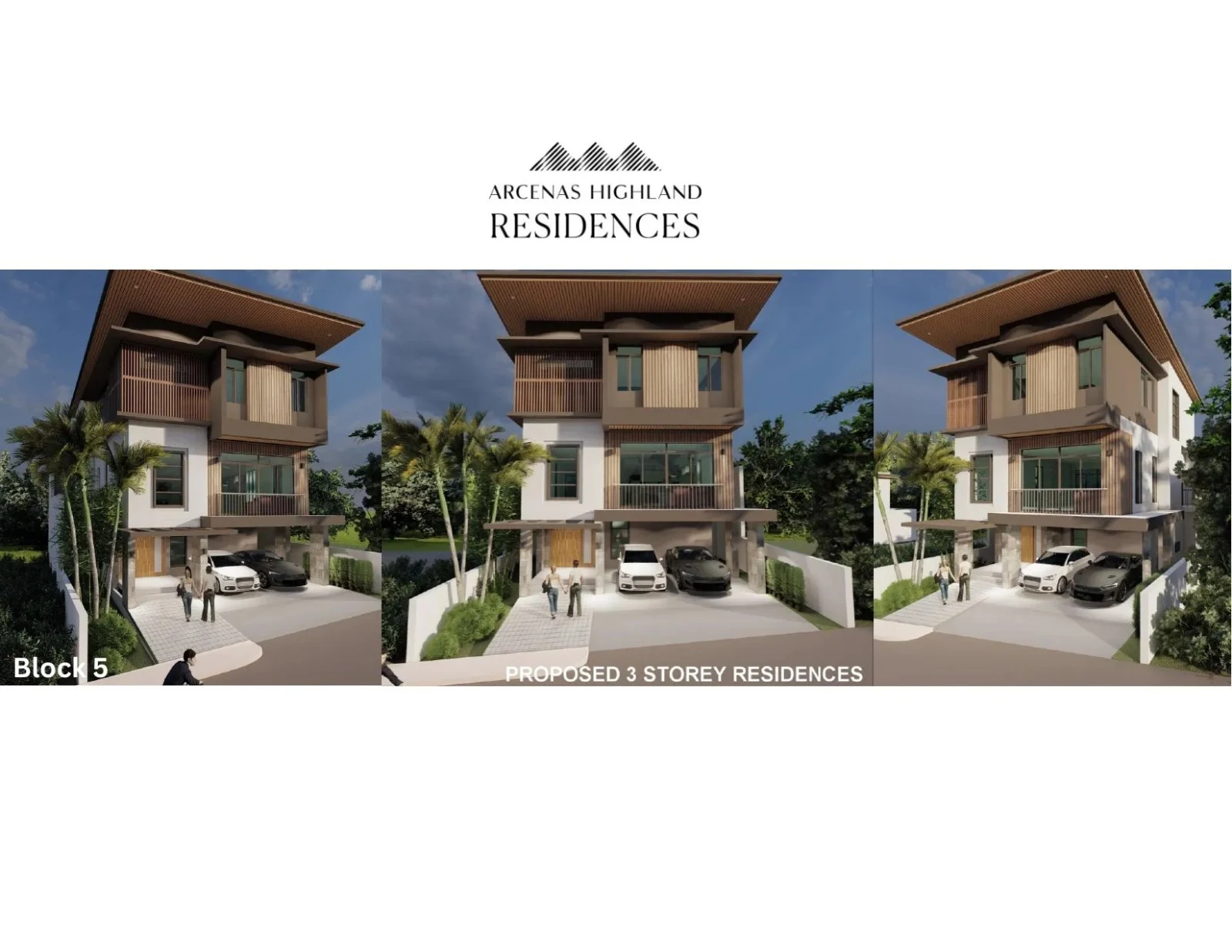 Arcenas Highland Residences proposed three-storey residences for Block 5