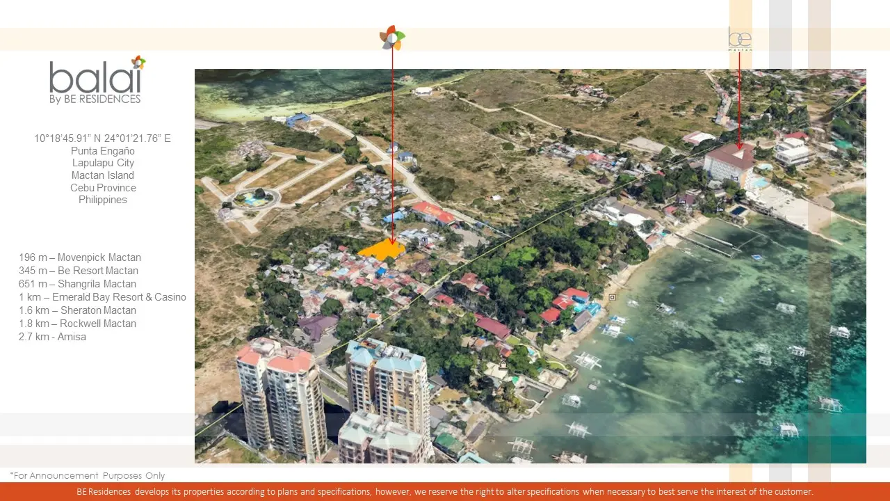 Balai by BE Residences location map - Punta Engano, Lapu-Lapu City