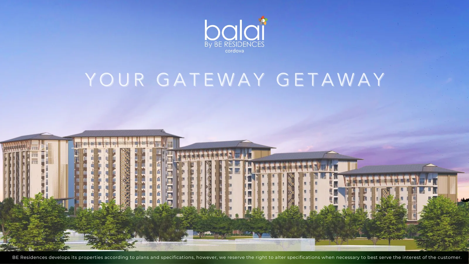 Balai Cordova five-tower community perspective
