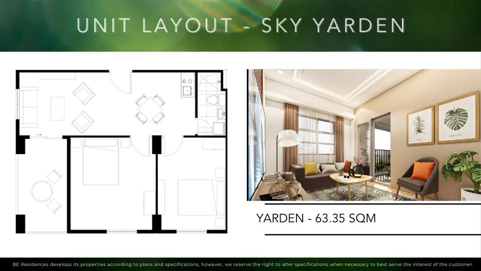 Balai in Cordova Yarden unit floor plan
