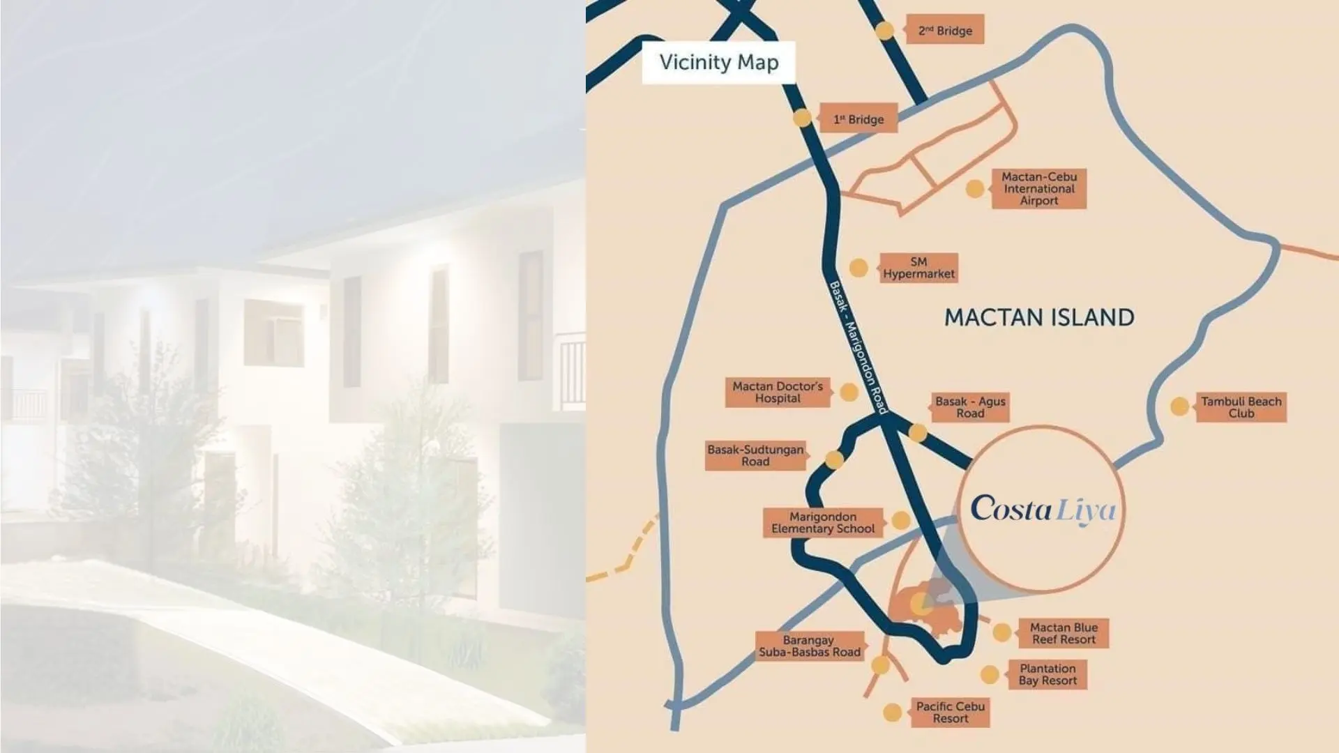 Costa Liya Townhouses vicinity map - Subabasbas, Lapu-Lapu City