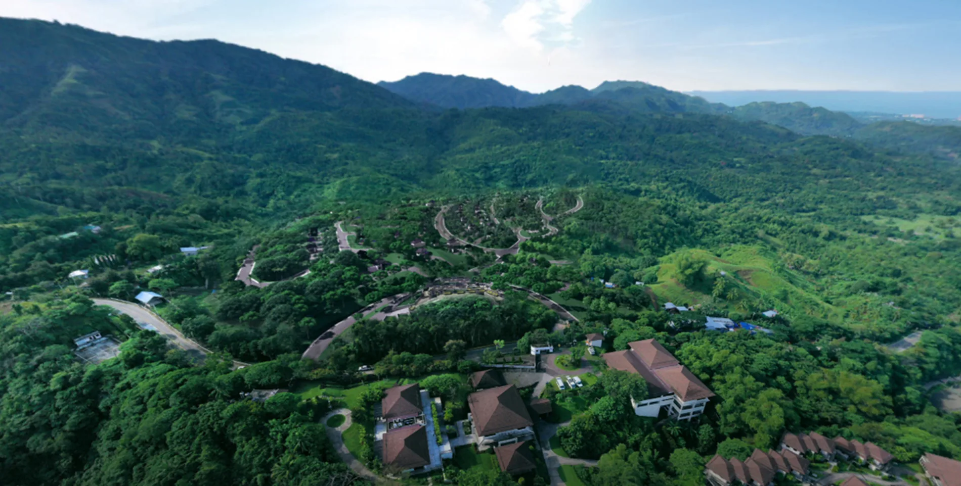 Foressa Mountain Town aerial community perspective