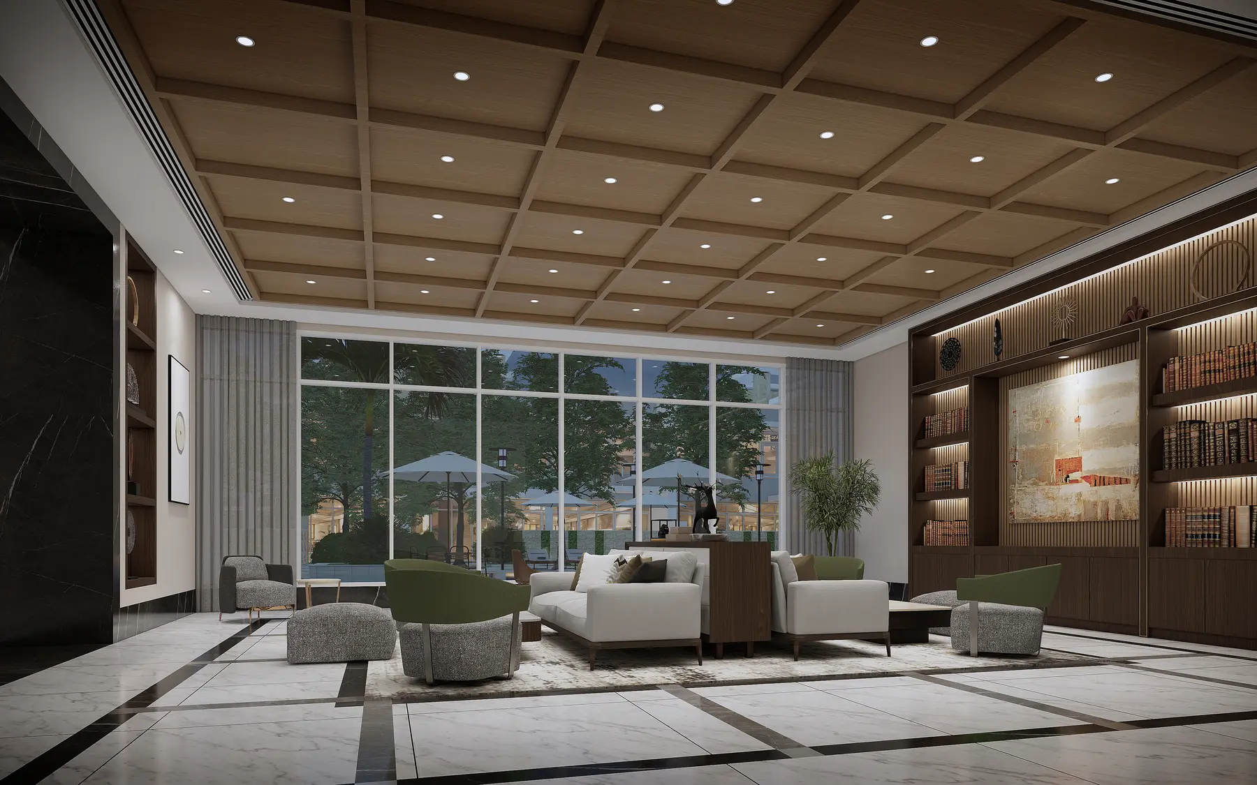 Lincoln library lounge