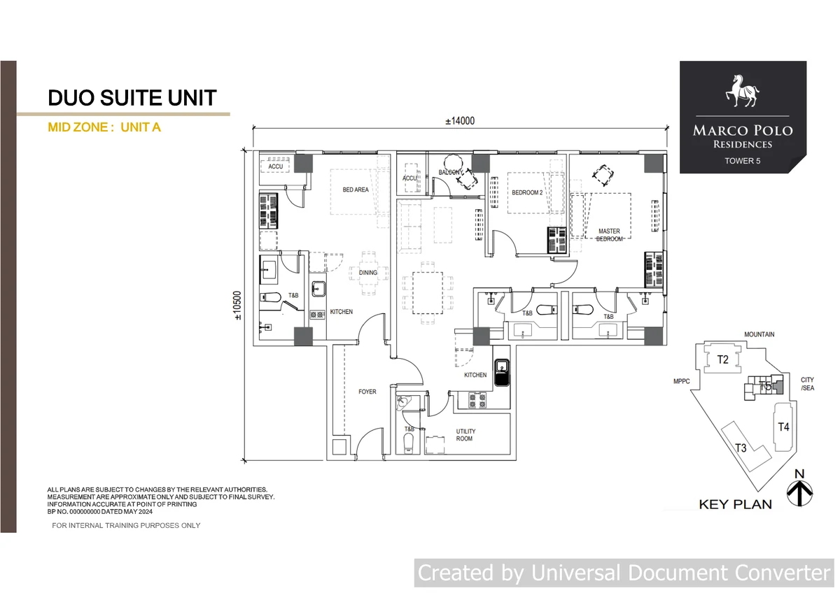 Duo Suite Unit floor plan at Marco Polo Parkplace