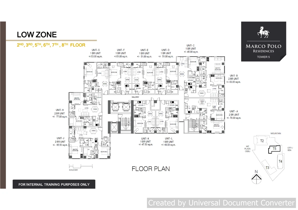 Marco Polo Residences Tower 5 Low Zone floor plan