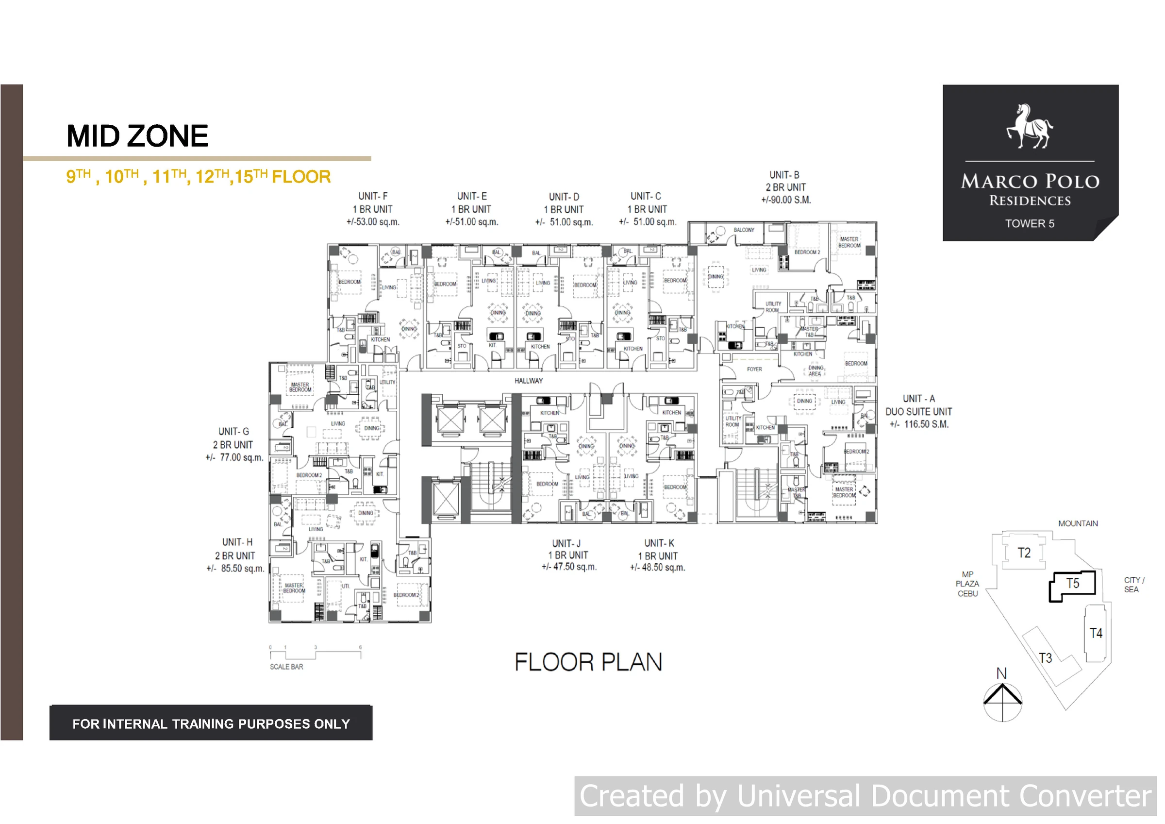 Marco Polo Residences Tower 5 Mid Zone floor plan