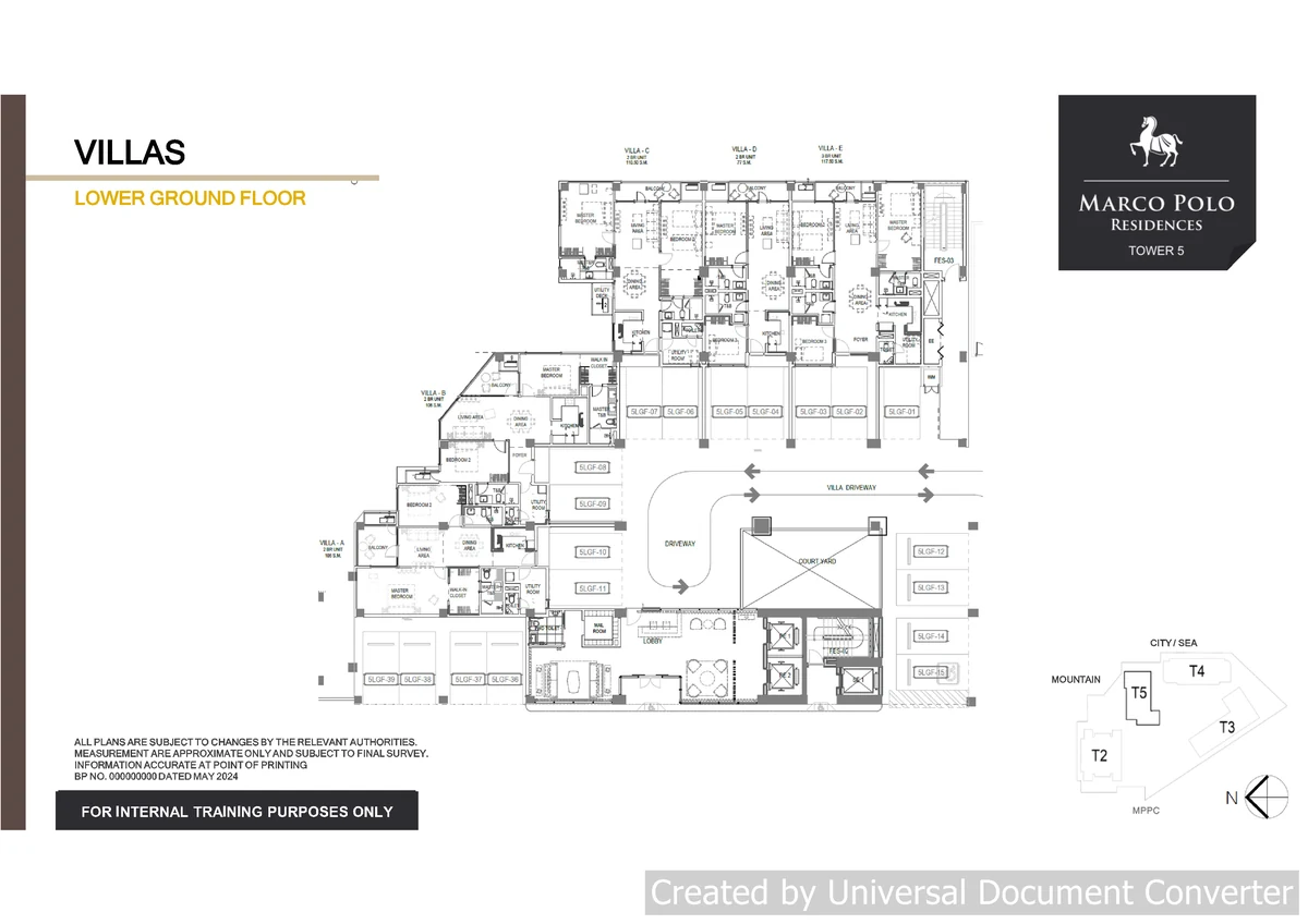 Villas floor plan at Marco Polo Parkplace