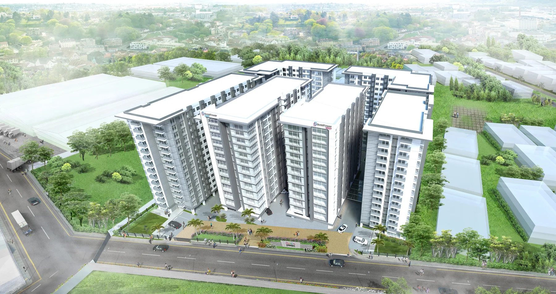 Paseo Grove aerial project perspective